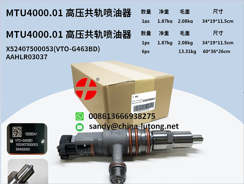 Para o OEM Detroit peças do motor a diesel RX52407500021 injector a diesel para MTU 4000 RX52407500050 23526589 VTO-G360BM MTU4000.01